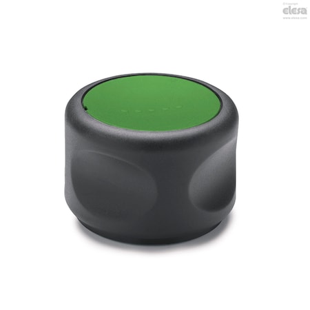 Elesa Grip knobs, EGK.50-SST-6-SOFT-C17 EGK.SOFT